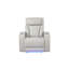 Fauteuil inclinable de style moderne avec revêtement en bois et fonction de massage inclus - beige-1619696914