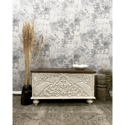 Anouck 1 Piece Solid Wood Accent Trunk