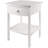 Wood Claire Accent Table, White-125481383