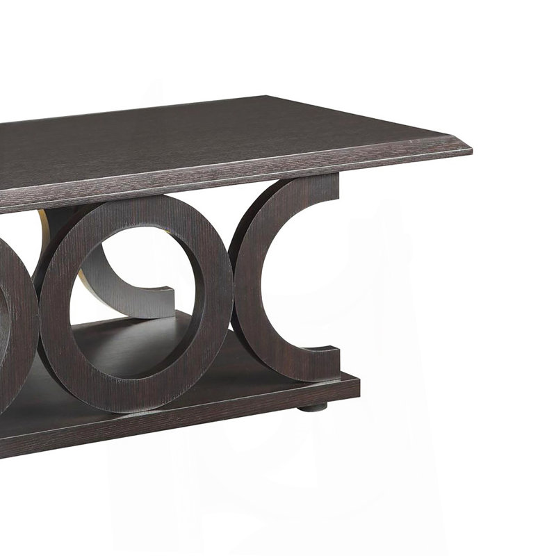 Cappuccino C-Shaped Coffee Table_Coffee Table