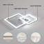 Modern 2-Light Square Flush Mount