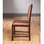 Chaise d'appoint en cuir fleur 18 po