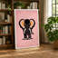 Golden Elephant Art Deco - Print-136768398-136768399
