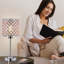 Lampe de table USB en métal Preesall-87459535