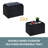 Saribel 22.75" Wide Faux Leather Rectangle Ottoman with Reversible Tray-968487225