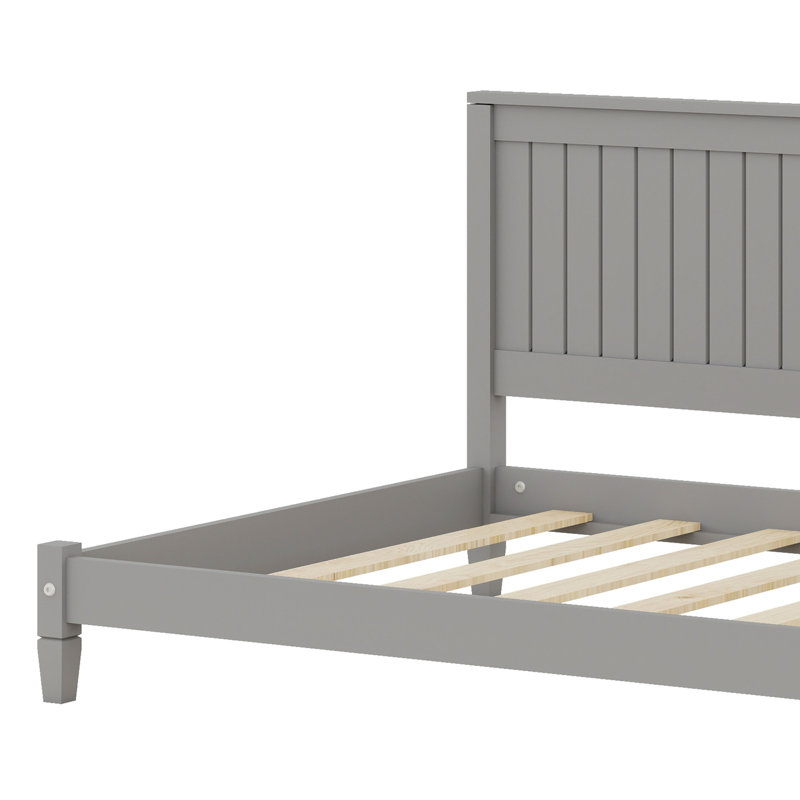 Lit de jour / canapé en bois, Gris