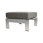 Ensemble de causeuse en aluminium avec coussins Hilary