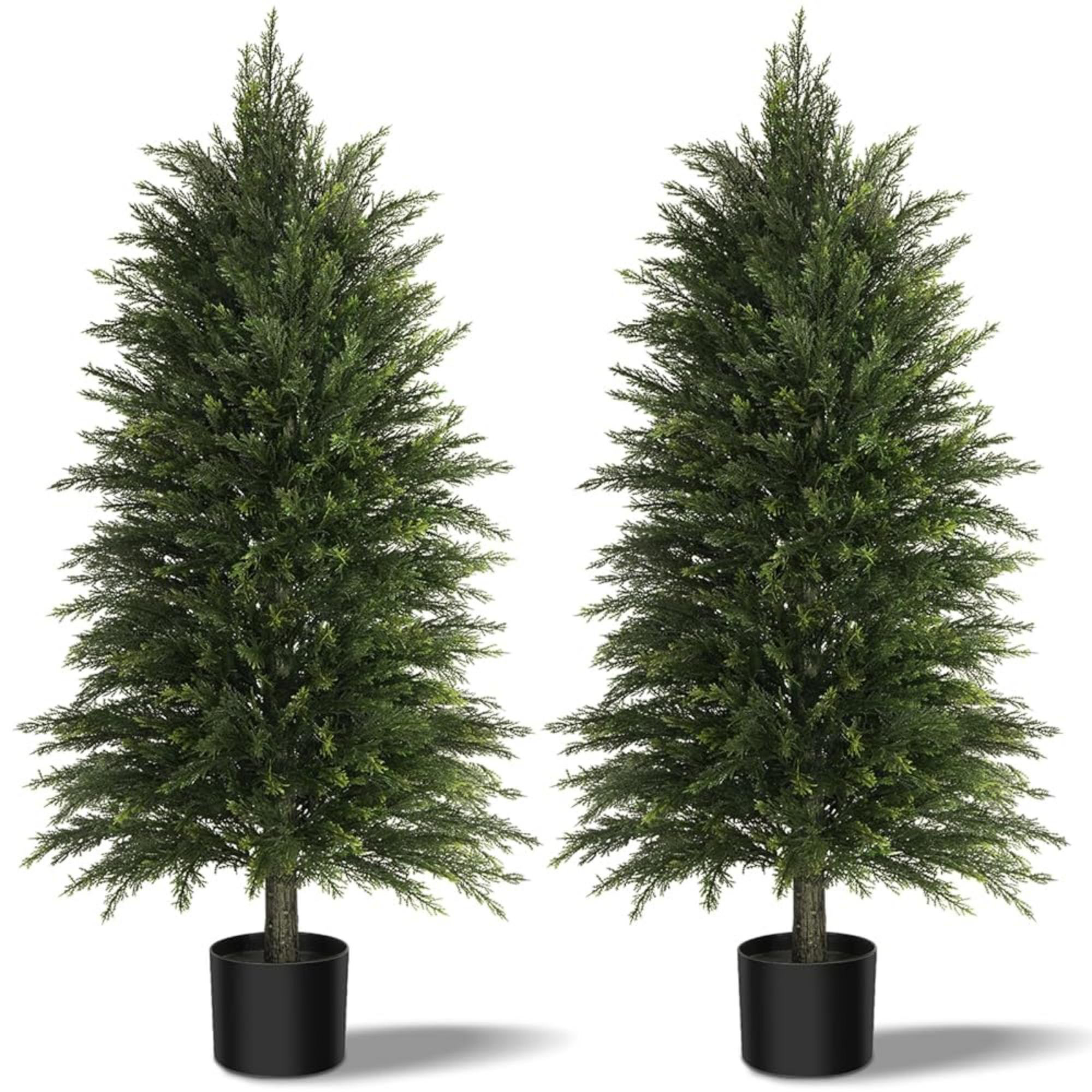 48?Artificial Cedar Fluffy Leaf Set, 48" H x 19.6" W x 19.6" D 