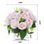 Roses artificielles dans un vase en verre-376532667