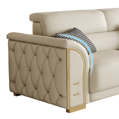 American light luxury cream style sofa