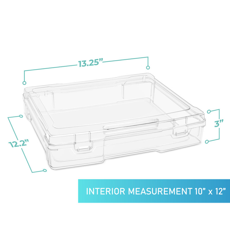  Clear Thick Stackable Project Case 1 Pack