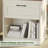 Farmhouse Nightstand Set of 2, Solid Wood Bedside Table with Drawer & Shelf