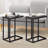 Camillie C Shaped End Table TV Tray Set-117726281