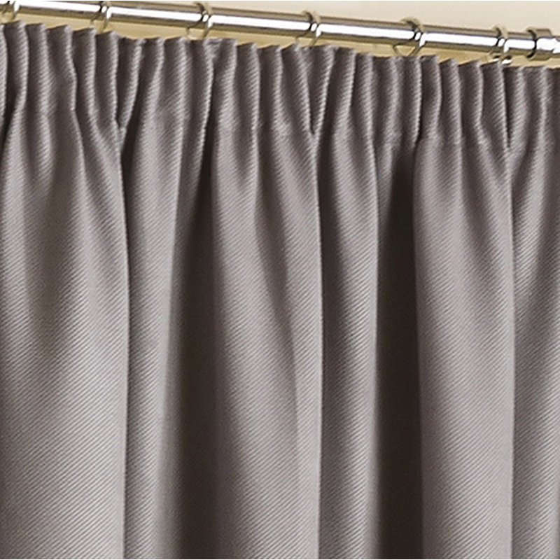 Julie Room Darkening Curtain Pair, 228 W x 228 D cm, Pewter