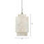 Luminaire suspendu rectangulaire 1 lumière Avdullah