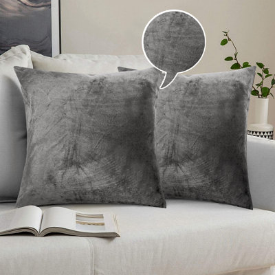 Skrolan Crushed Velvet Scatter Cushion Cover