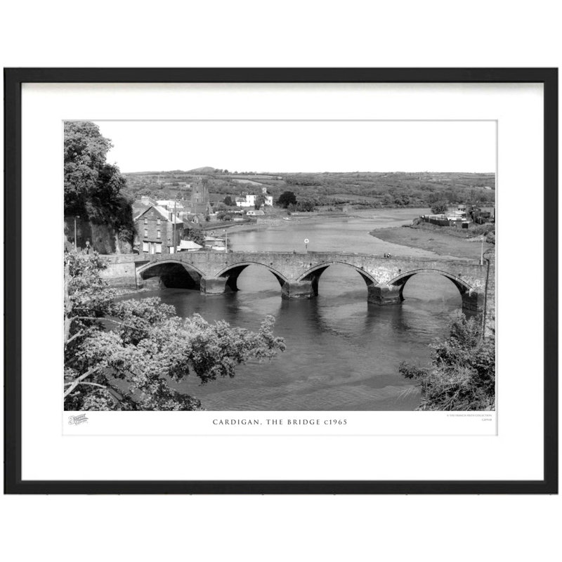 Cardigan, The Bridge C1965 by Francis Frith - Single Picture Frame Print, 45cm H x 60cm W x 2.3cm D