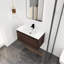 Meuble-lavabo élégant avec lavabo en gel pour une salle de bain moderne et fonctionnelle