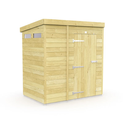 Pent Security Shed - Single Door
