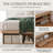 Modern Farmhouse Platform Storage Bed with Concealed Compartments and Open Cubbies-1103158305-1103158317