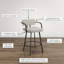 Tabouret de bar et de comptoir pivotant 17 Stories Darien-1343971975-1343306389
