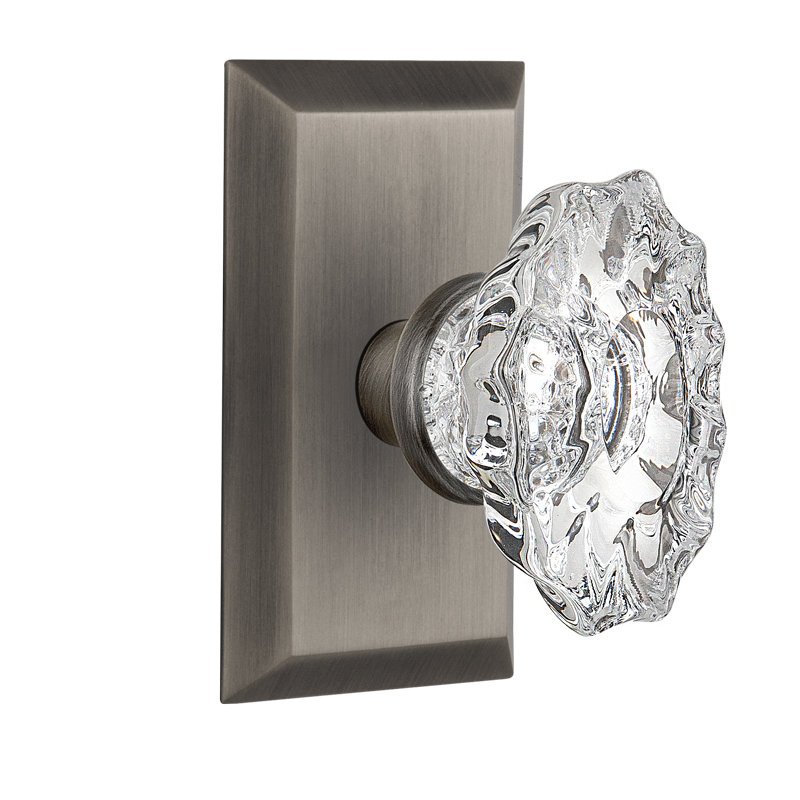 Studio Plate with Chateau Door Knob, Antique Pewter
