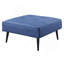 Canapé réglable bleu avec repose-pieds