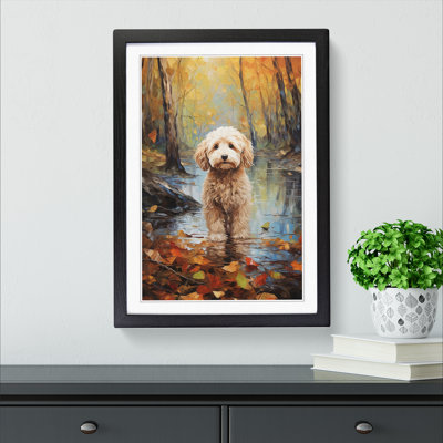Labradoodle Impressionism - Framed Print