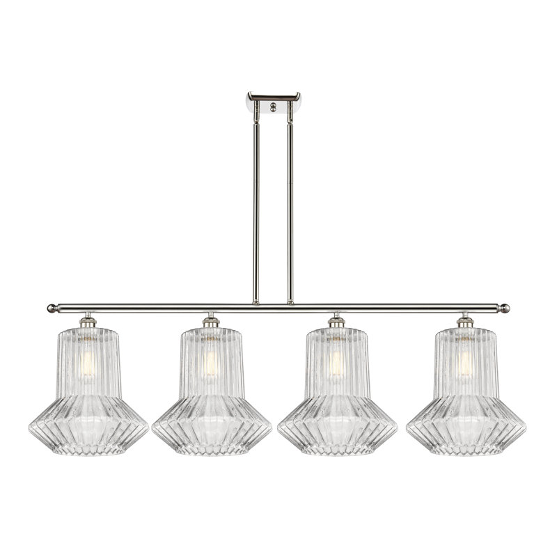 Perri 4 - Light Kitchen Island Pendant, No Bulb Included, Polished Nickel