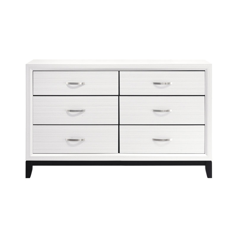 6 - Drawer Dresser, White