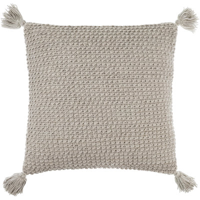 Makrome Wool Blend Reversible Throw Pillow