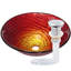 Novatto Misto 17'' Red Glass Circular Bathroom Sink-95973774