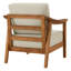 Fauteuil d'extérieur en bois d'acacia