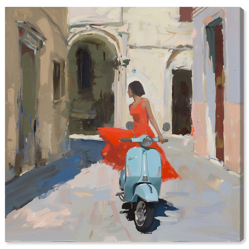 «Venice Visits Canvas» par Art Remedy, Toile tendue, H 12 po x l 12 po