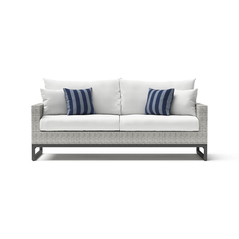 Sunbrella Outdoor 78In. Sofa - Grey, Gray, Canvas Spa Sunbrella® Canvas