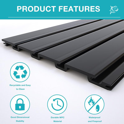 Slatwall Panel Wall Storage Systems, 2 x 4ft Slat Wall Paneling Garage Wall Organizer