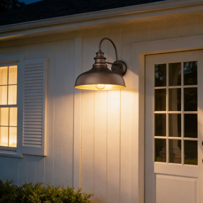 Outdoor Barn Light,Outdoor Wall Sconce,Farmhouse Porch Wall Lamp,Anti-Rust Front Door Lighting Fixture For House,Doorway,Patio,Garage(ORB+Gold)