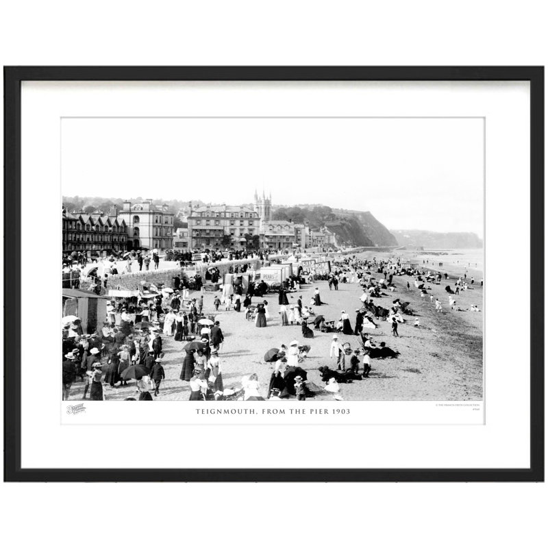 Teignmouth, From The Pier 1903 by Francis Frith - Single Picture Frame Print, 60cm H x 80cm W x 2.3cm D