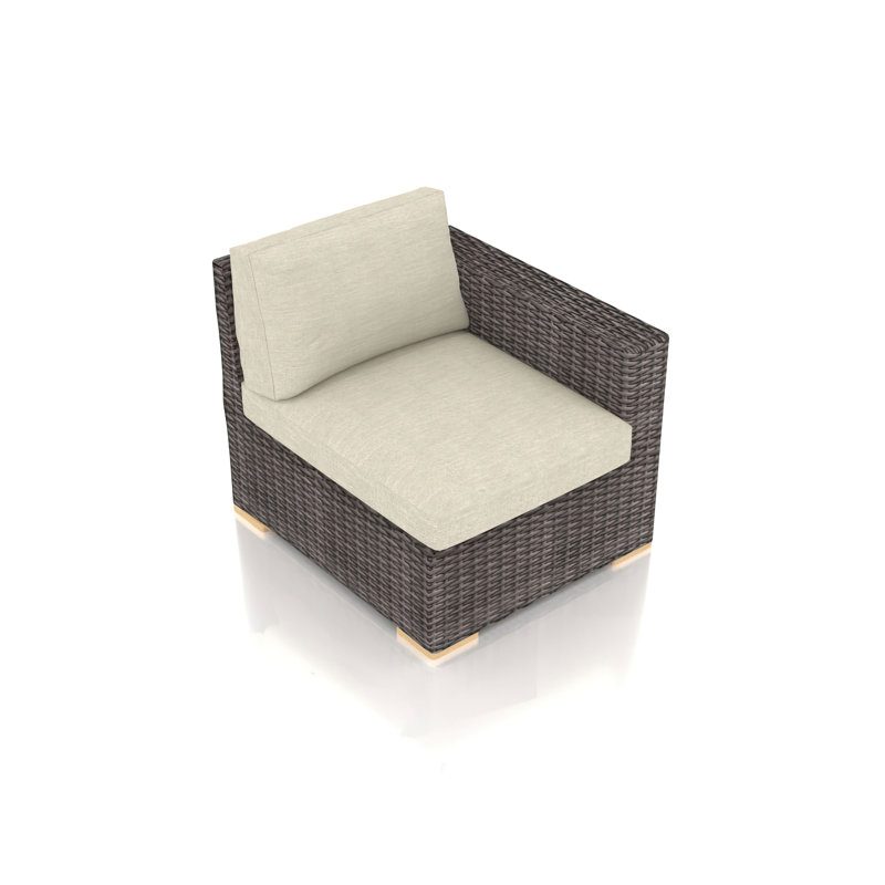 Dune Outdoor 4 - Seat Patio Sectional, Canvas Flax Sunbrella® Canvas