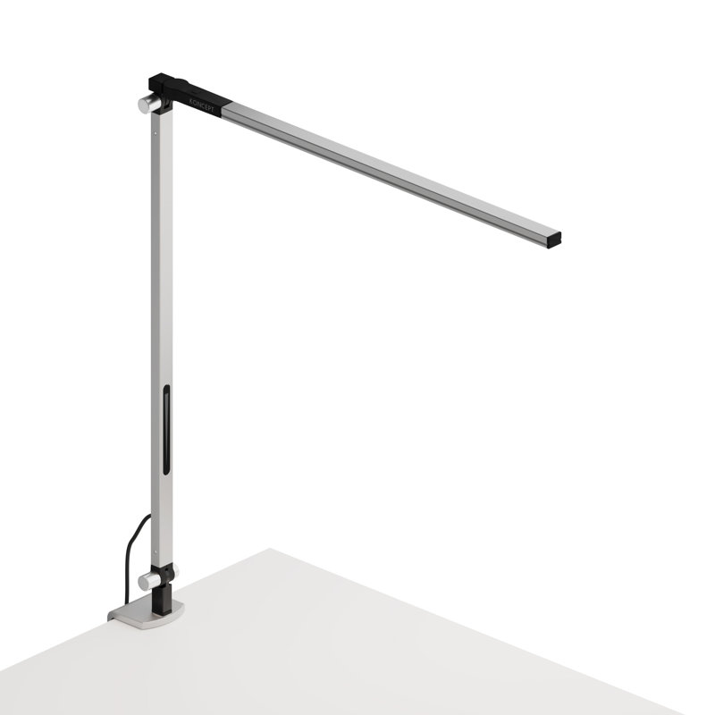 Z-Bar Adjustable Metal Clip On Lamp, 19.2" H x 18" W x 2" D