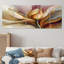 «Yellow Tulip Minimal Liquide I - Tulip», art mural sur toile 5 pièces-350749108