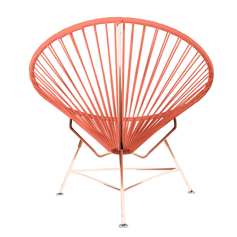 Innit Indoor Handmade Lounge Chair, Coral Weave/Copper