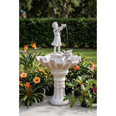 Handcrafted Outdoor Sculptural Fountain
