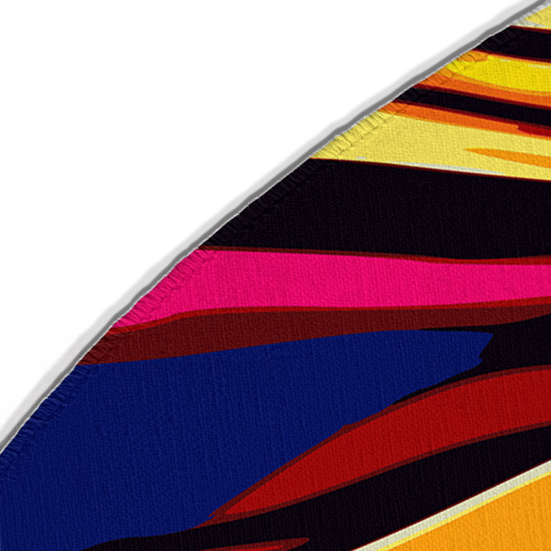 Tapis intérieur et extérieur surréel, Round 5'