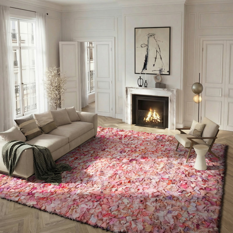 Tapis géométrique tissé à la main Godsey, Rectangle 8 pi x 10 pi