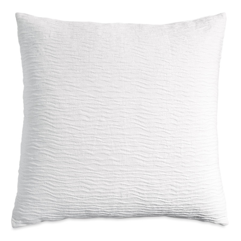 Stonewash Matelasse Coverlet Sham, Euro, Gray