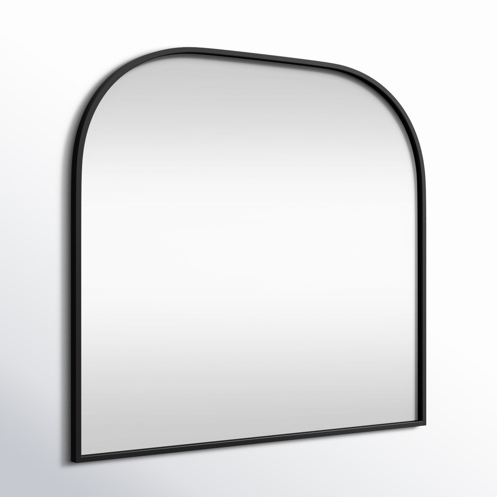 Sabine Metal Wide Arch Wall Mirror, Black, 38" x 42"