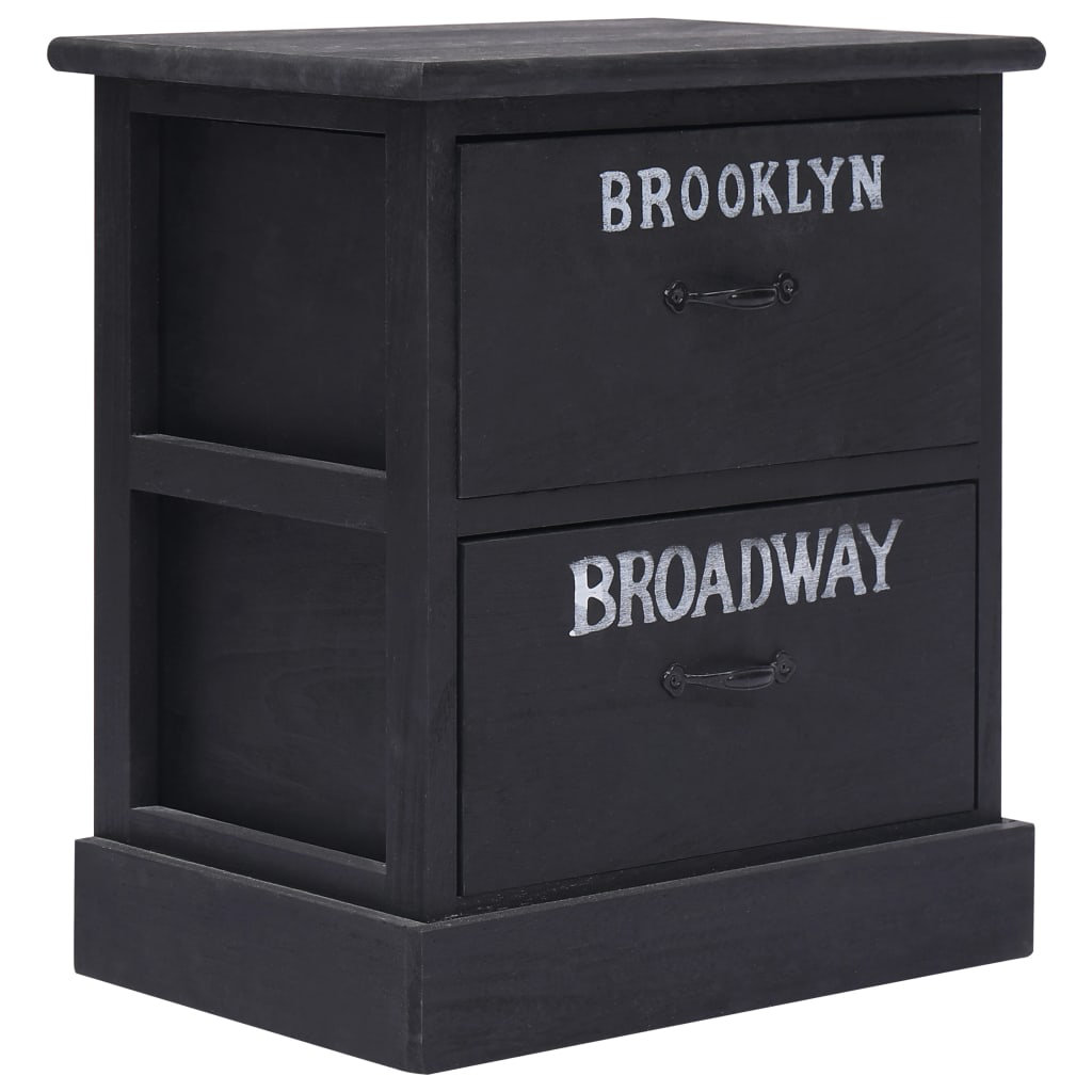 Ashburt 2 Drawer Bedside Table