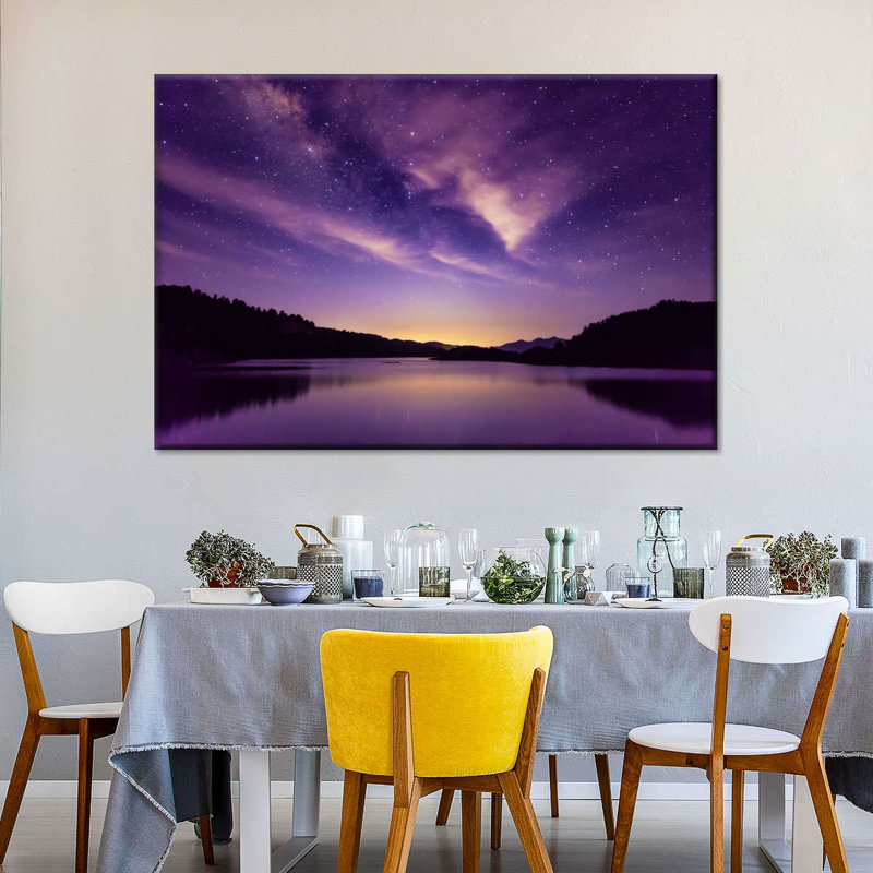 «Purple Night Sky» sur impression sur toile, H 16 po x l 24 po x P 1,25 po
