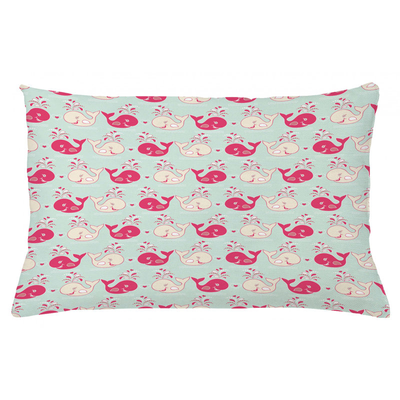 Housse de coussin lombaire intérieur/extérieur baleine, 16 po x 26 po